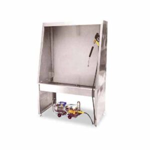 Wash Booth With Water Spray Gun